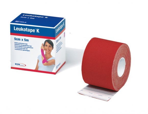 Leukotape® K Kinesiologie Tape Rot 5 cm x 5 m