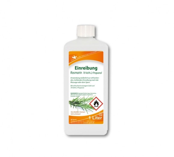 KK Einreibung Rosmarin (70 Vol.%) 1 Liter Flasche