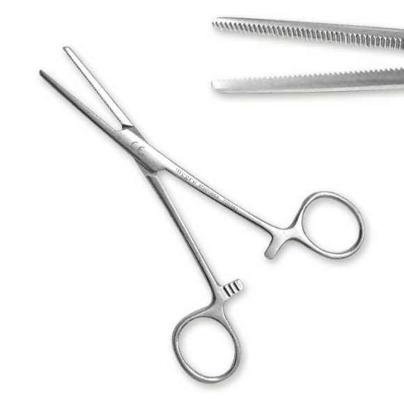 Pean-Arterienklemme | gerade | gerieft | 16 cm