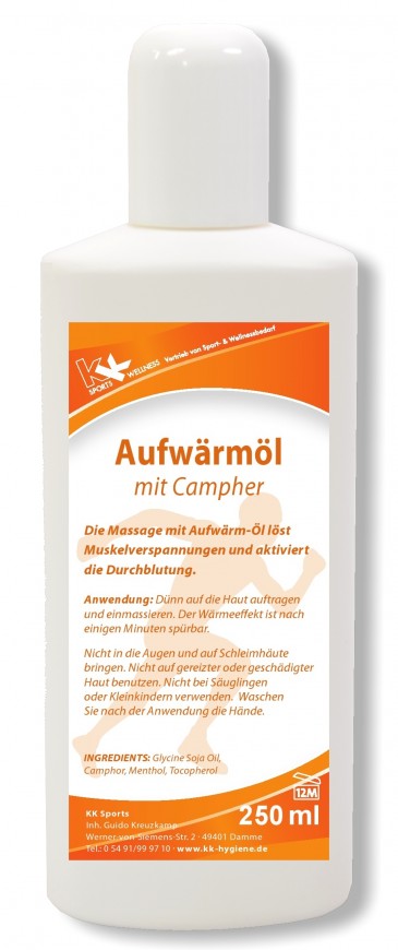 KK Aufwärmöl mit Campher 250 ml Flasche