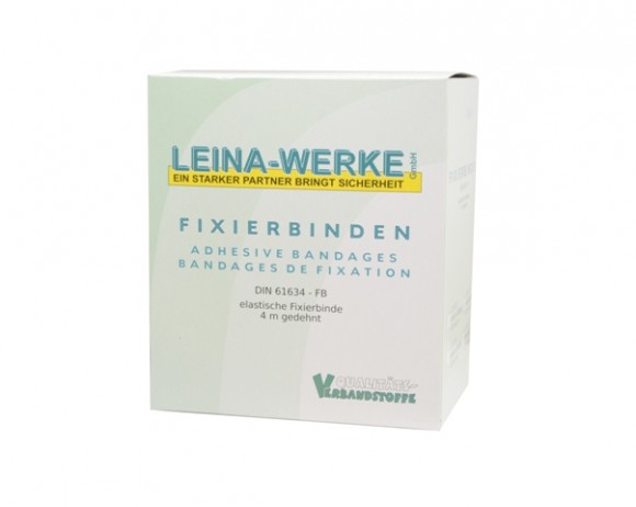 Fixierbinden | 10 cm x 4 m | Weiß | 20 Stück | Anstaltspackung lose in Faltschachtel
