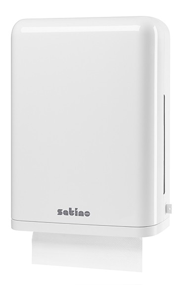 Satino | Falthandtuchspender groß | Weiß