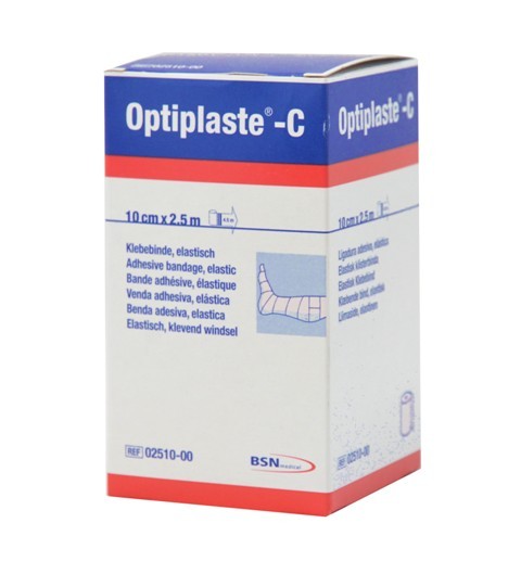 Optiplaste®-C längselastische Klebebinde 10 cm x 2,5 m Rolle