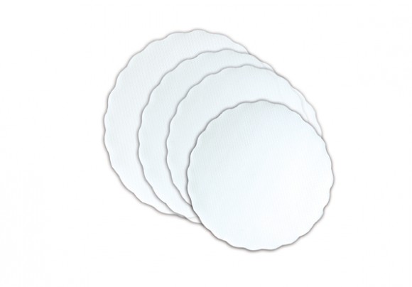 Plattenpapier | Ø 28 | Weiß | 500 Stück
