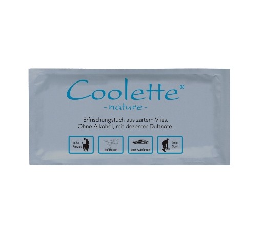 Erfrischungstuch Coolette® nature aus Vlies
