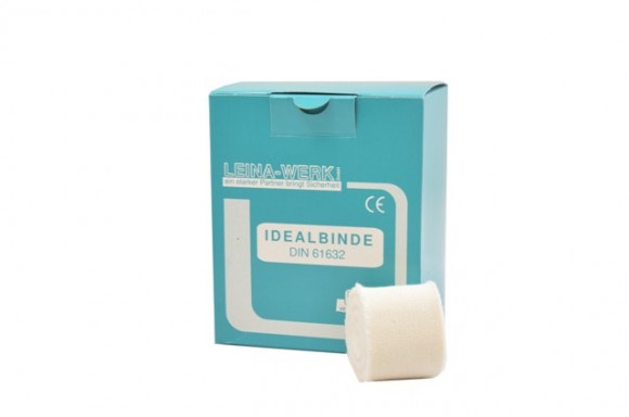 Idealbinden | 4 cm x 5 m | Weiß | Anstaltspackung mit 10 Rollen