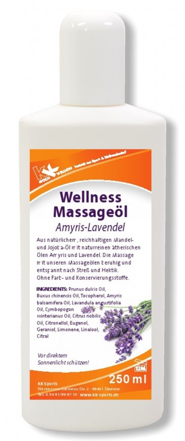 KK Wellnessmassageöl Amyris-Lavendel