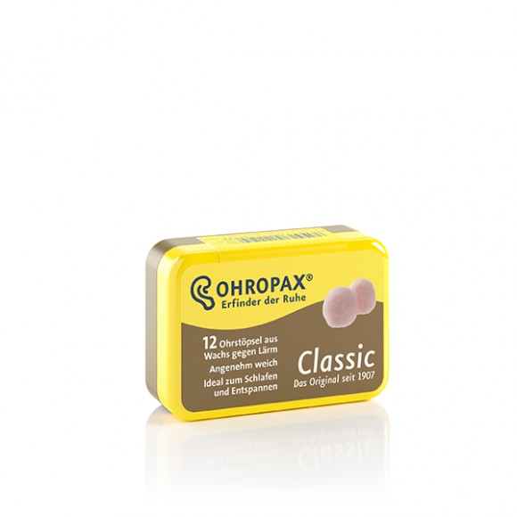 OHROPAX Classic | Ohrstöpsel aus Wachs | 12 Stück/Dose