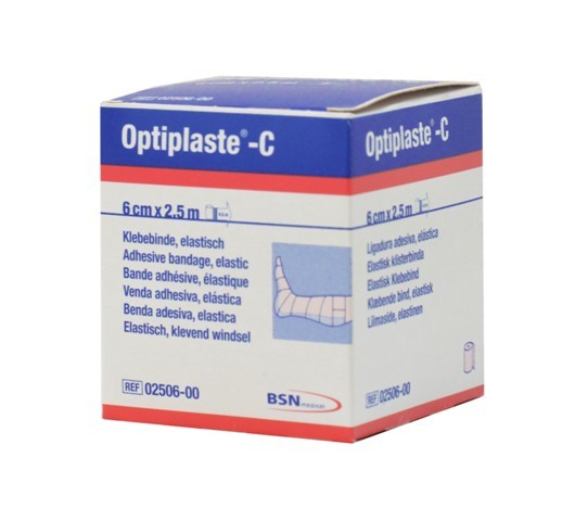 Optiplaste®-C längselastische Klebebinde 8 cm x 2,5 m Rolle