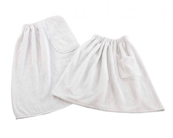 Sauna-Kilt für Damen | Weiß | ca. 80 cm