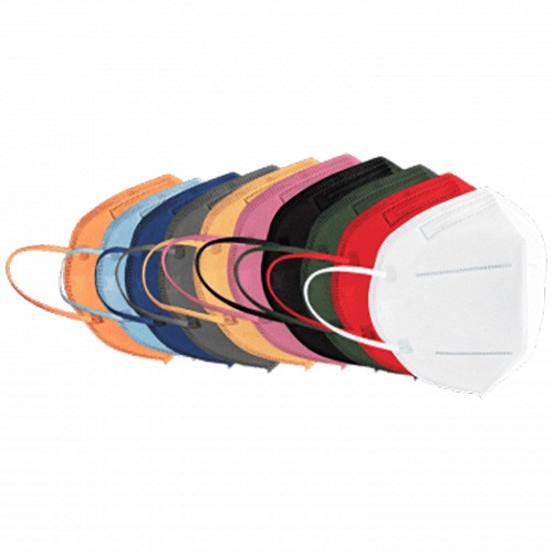 FFP2 Atemschutzmasken | Farbmix-Set | 10 Stück | ohne Ventil |